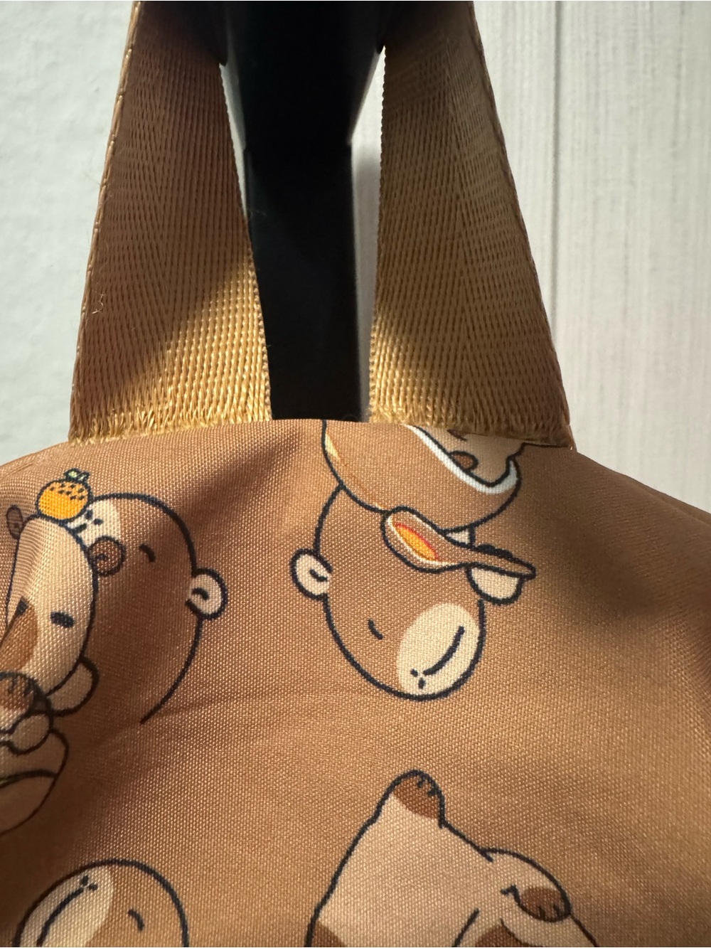 Capybara Brown Cartoon Backpack - Picture 8 of 9